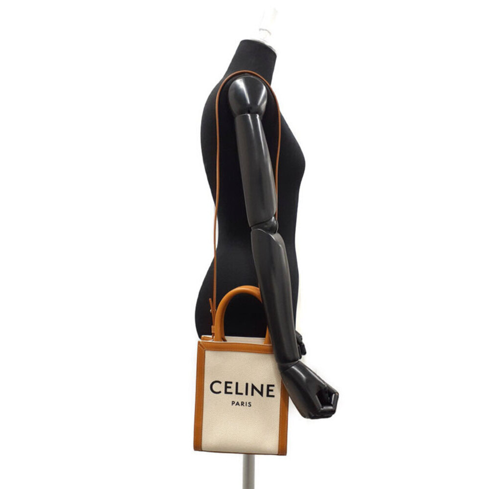 Celine Vertical Cabas Leather Shoulder Bag - Picture 9 of 9